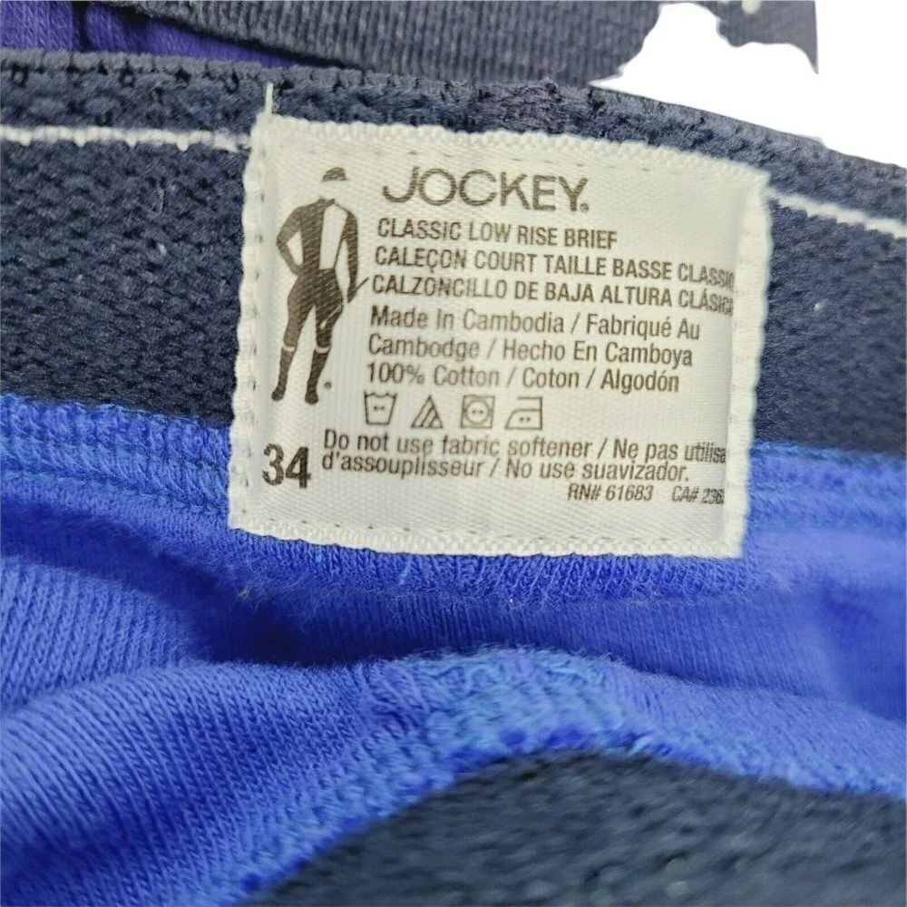 Mens Jockey Sm Underwear 4 Low Rise Briefs 1 Bonus Boxer Brief New W/O Package